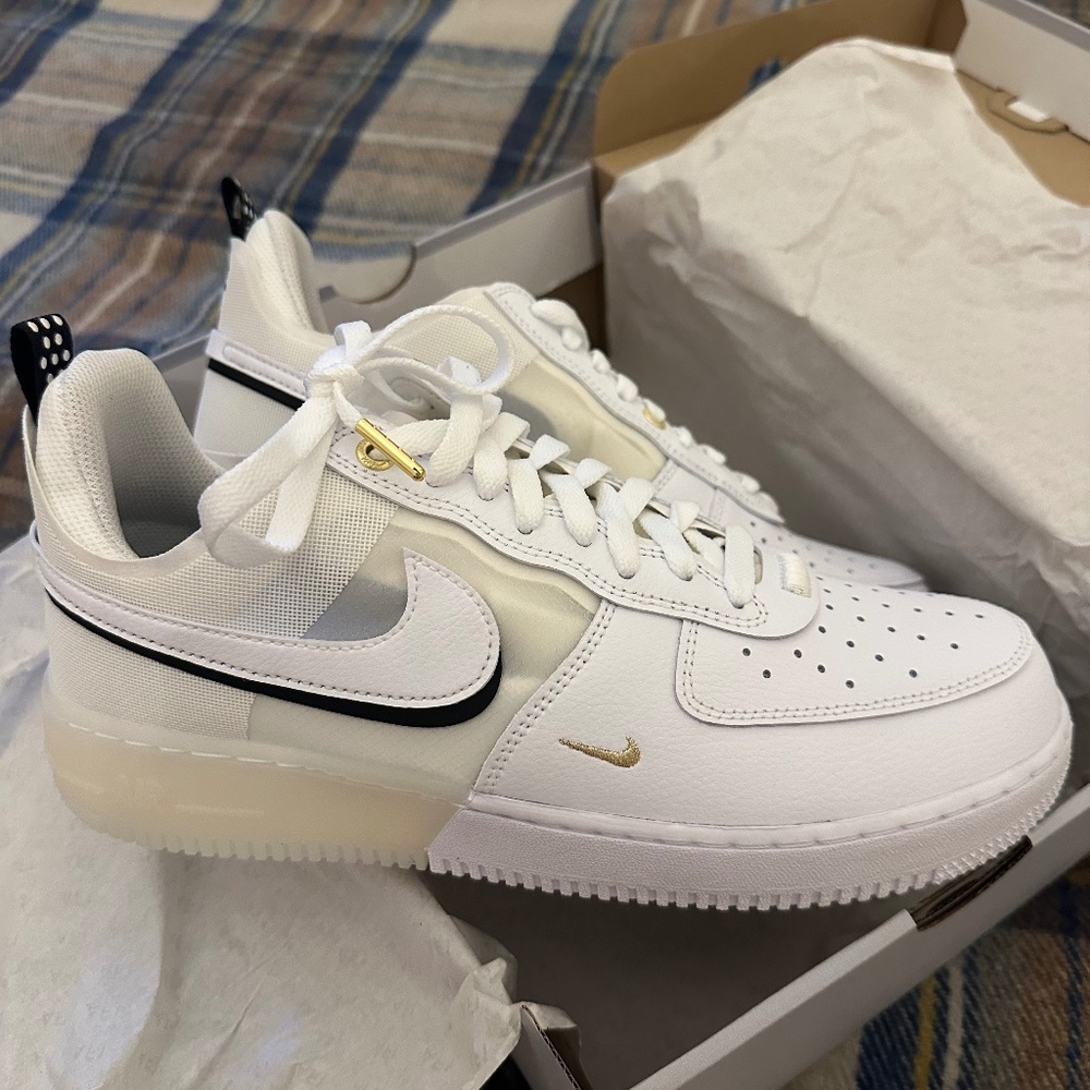 Nike Air Force 1 React white size 10 NWT